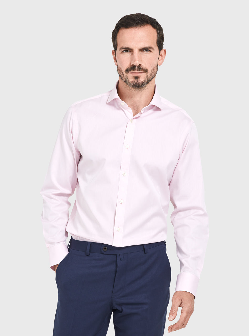 Organic Twill Extra Slim Fit Shirt Double Cuff